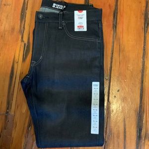 Uniqlo raw selvedge denim skinny jeans 34x34